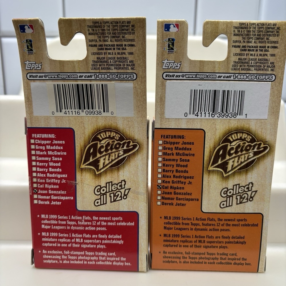 1999 Topps Action Flats Baseball Complete Set 12 Orig Box Jeter Bonds‎ Griffey - Picture 13 of 16
